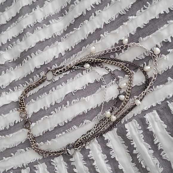 ❤️  Stella & Dot Avery Chain Pearl Necklace - Picture 6 of 6